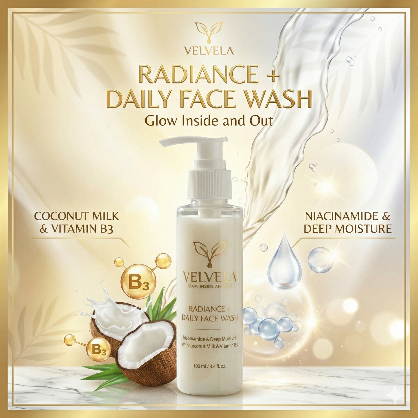 Luminous Creamy Face Wash – With Niacinamide